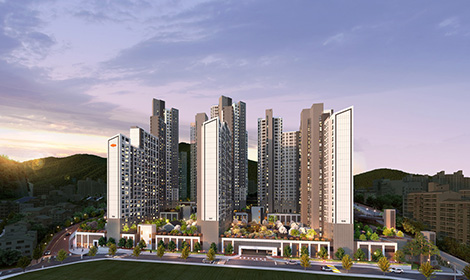 e편한세상 센텀 하이베뉴 아파트 조감도